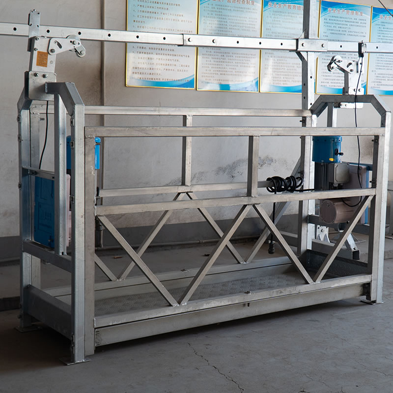 ZLP630 Горячая оцинковка стального троса подвесная рабочая платформа