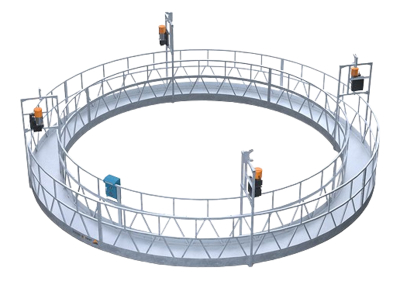 Оцинкованная подвесная платформа круглой формы